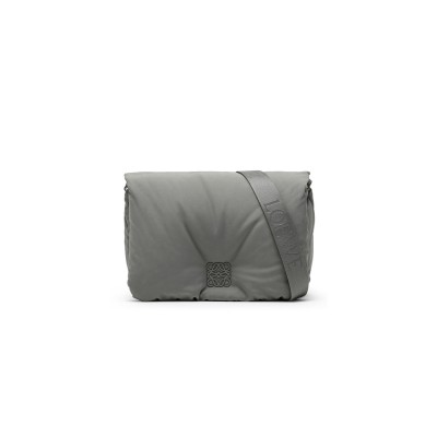 LOEWE GOYA ASPHALT NYLON PUFFER BAG MEN B896G22X01NY (30*20.5*10cm)